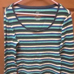 Long sleeved striped shirt